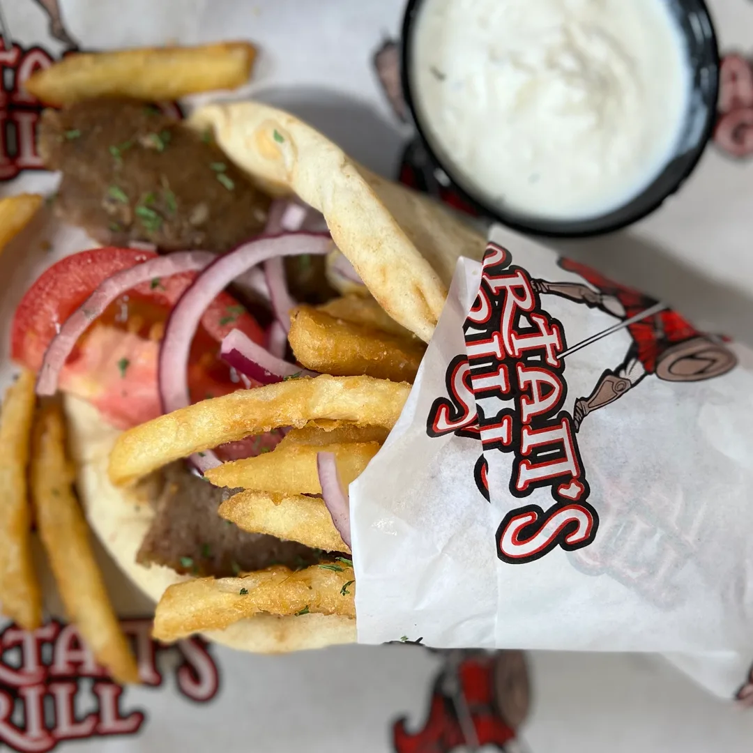 MIXED GYRO MEAT FROM THE SPIT