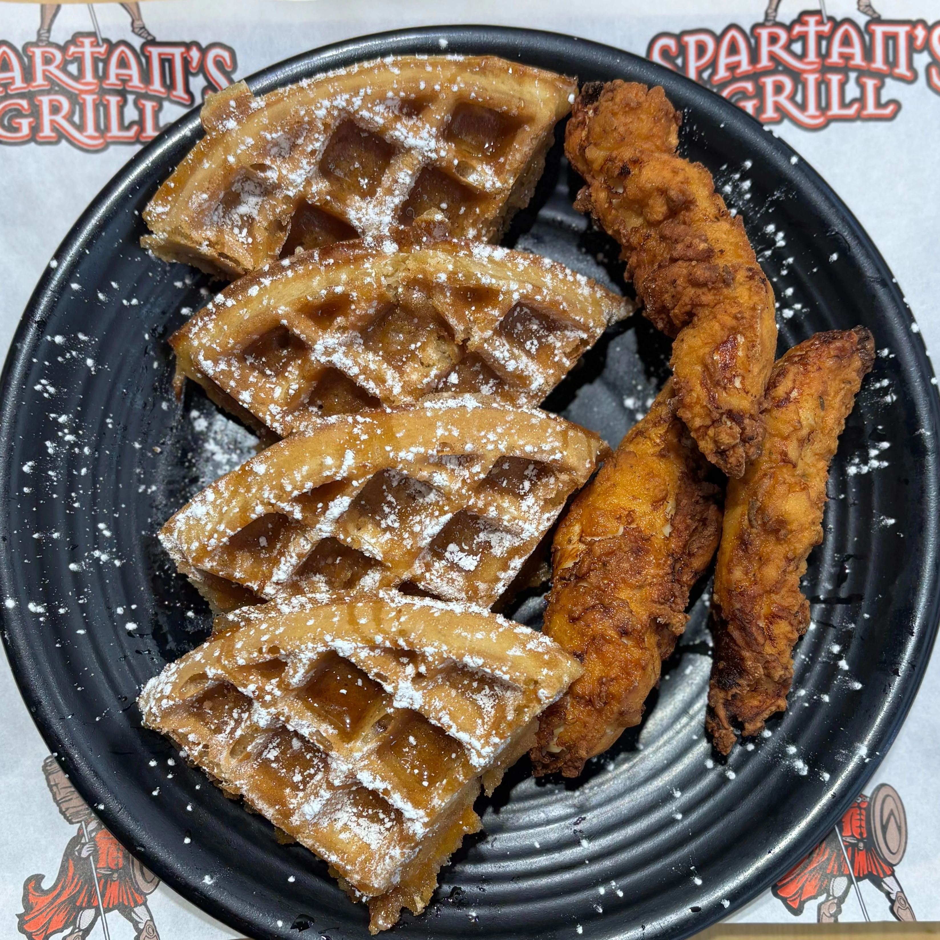 CHICKEN AND WAFFLES